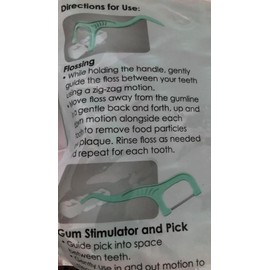 Meijer Superlip Flossups with Gum Stimulator and Pick. 1-Pack 300 Flossups