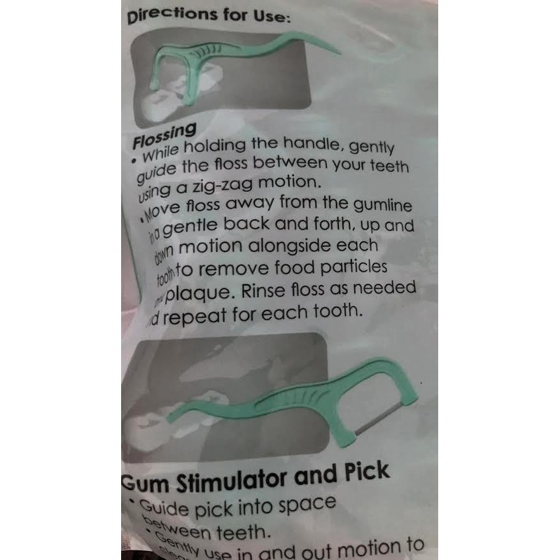 Meijer Superlip Flossups with Gum Stimulator and Pick. 1-Pack 300