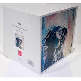 Annabel Langrish- Milly The Black Setter - Blank Inside for Personal Message