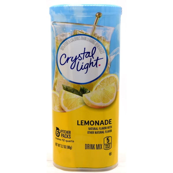 Crystal Light Lemonade Drink Mix, 12-Quart Canister (Pack of 3)