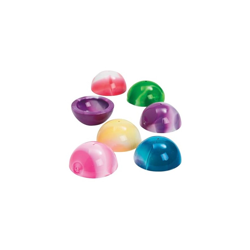 Large Marbleized Poppers - 12 Pc.