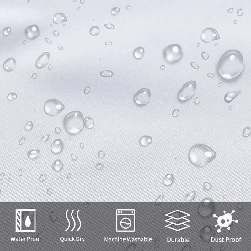 Furlinic Shower Curtain, Bathroom Curtain For The Bathtub, Textile Bath
