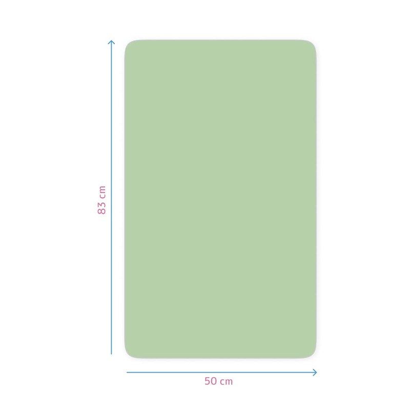 2X Jersey 100% Cotton Fitted Sheet for 83 x 50