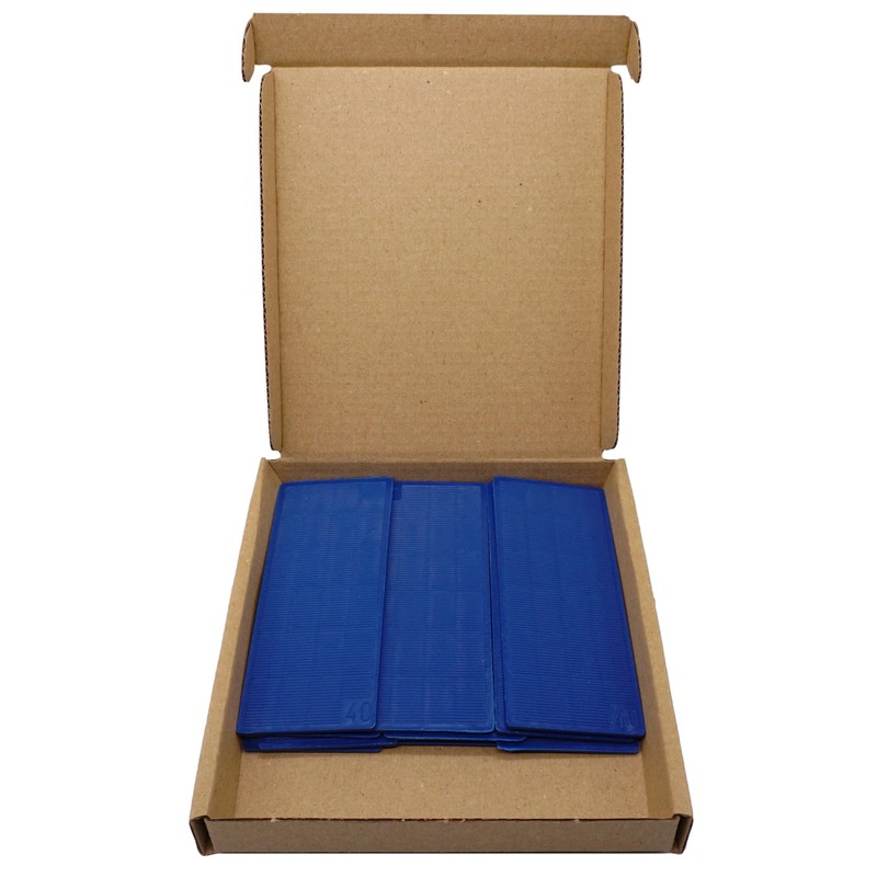 SKIR'CO (10 pcs) Plastic Flat Shims 2 mm, Glazing Packers