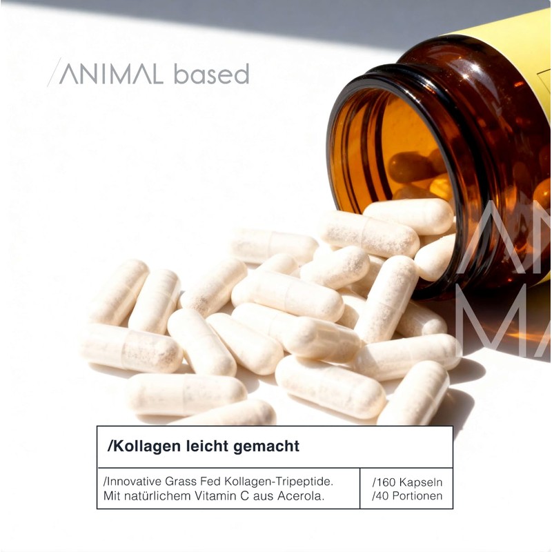 Collagen Tripeptide [160 Capsules] - with Collagen Tripeptides of Beef