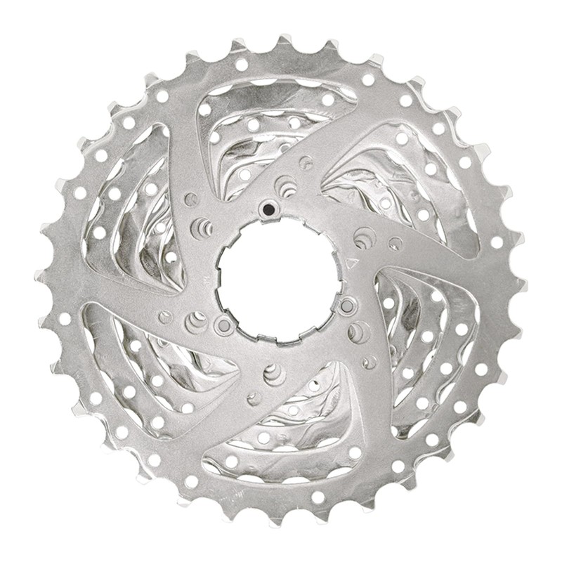 SUNRACE Cassette de Piñones MTB CSM66 8P 1132D Nickel Plata