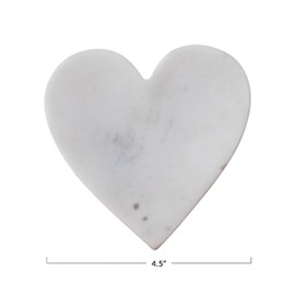 Creative Co-Op Marble Heart Dish