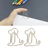 100pcs Dog Shape Paper Clips Improved Slip Resistance Rust Proof