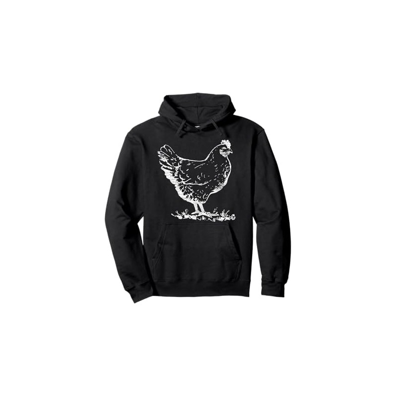 Farm Animal Chicken Pullover Hoodie