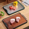 Double-Sided Cutting Board with Juice Groove, Stainless Steel Cutting Board