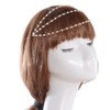 Yueton 2pcs Moda Mujer Perlas Artificiales Borla Cadena Clips Barrettes