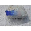 Rainbow of Surf Tumbled Sea Glass Hair Comb