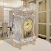 Beufee Vintage Table Clock, Rustic Vintage Style Plastic Shelf Clock