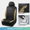 Road Comforts Premium Leather Front Seat Cover – Airbag-Compatible, Universal