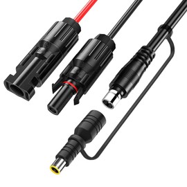 DC8020 Solar Connector, Solar Panel, Female DC8020, Male DC7909 Converter Adapter, Charging Cable, Compatible with Jackery Explorer, Jackery, SolarSaga, Rockpal, Bluetti, Milin Luby Yeti, Energy