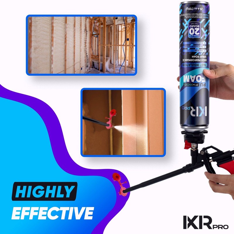 Ixirpro Spray Foam Insulation Can ( 3x25.4 oz. (720 g))