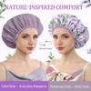 Years calm Gorro de ducha reutilizable e impermeable para mujer,