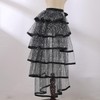 Steampunk Sparkle Sequin Tulle Tutu Bustle Skirts 6 Layer Overskirt