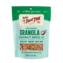 Bob’s Red Mill Coconut Spice Homestyle Granola, 11 Ounce Bag (Pack of 1), Certified Gluten Free, Non-GMO, Whole Grain