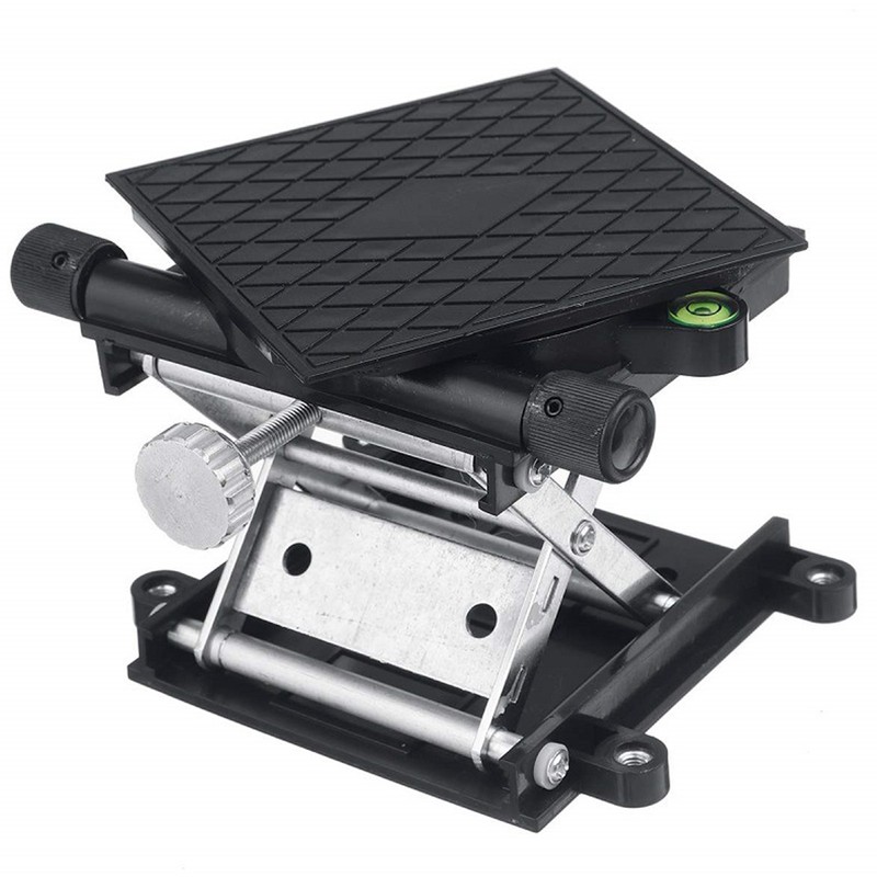 Lab Lift Stand Table Black Aluminum Automatic Leveling Rotatable Scientific