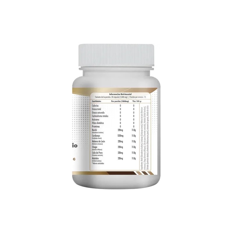 Mushroom Vitality 60cap 3balancepoints Energíaconcentración