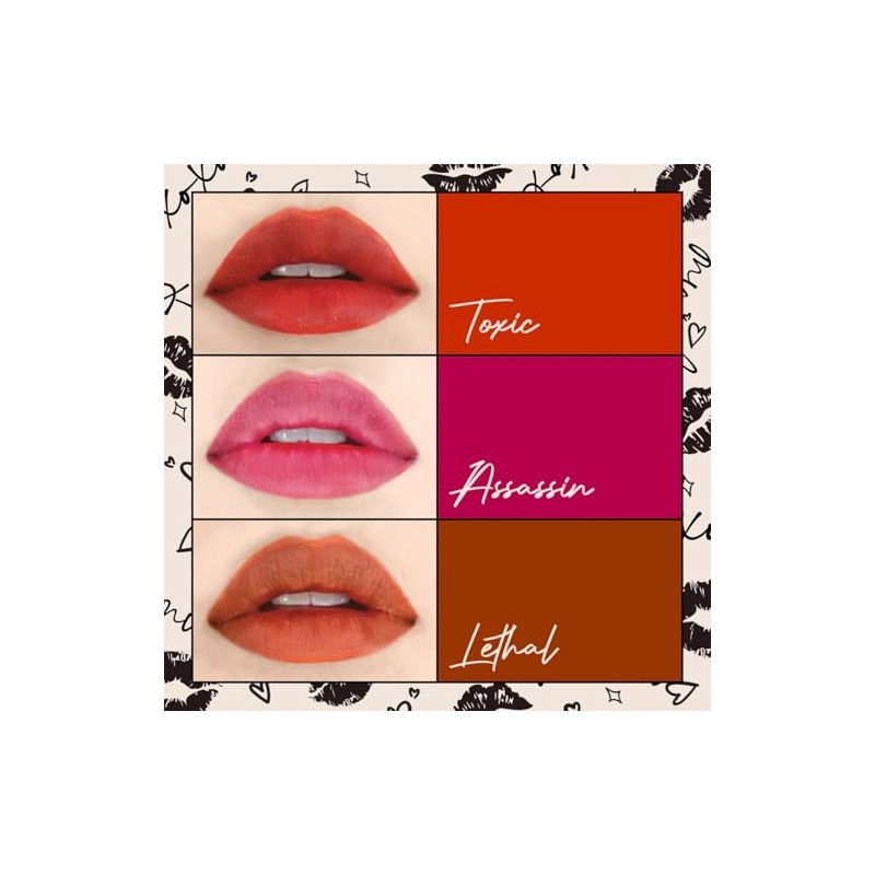 Kit Viral Labios Tinta Dye For Italia Deluxe, Lapiz Delineador