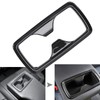 Rear Water Cup Holder Panel Frame Trim Carbon Fiber Style