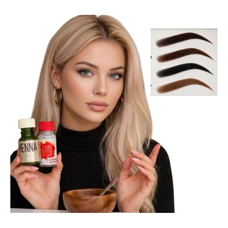 Kit Hena Ceja Hd Rinde Mas De 100 Tipo Microblading