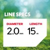 Oregon Nylium Silencio Replacement Round Line for Cordless Grass Trimmer
