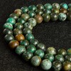 60 abalorio redondas de turquesa africana natural de 6 mm,
