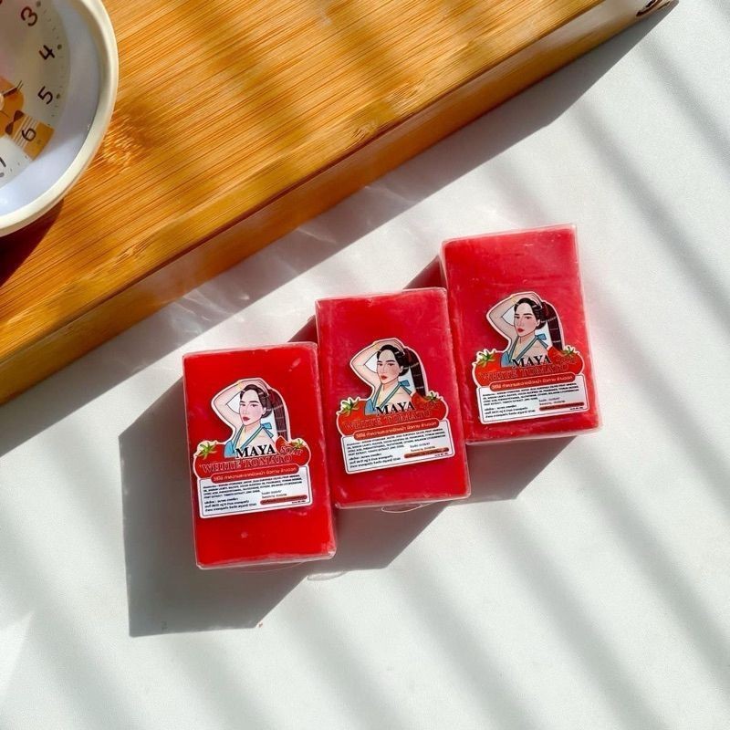 MAYA Sabun Bar Soap 1pcs | Alpha Arbutin (Biru) |