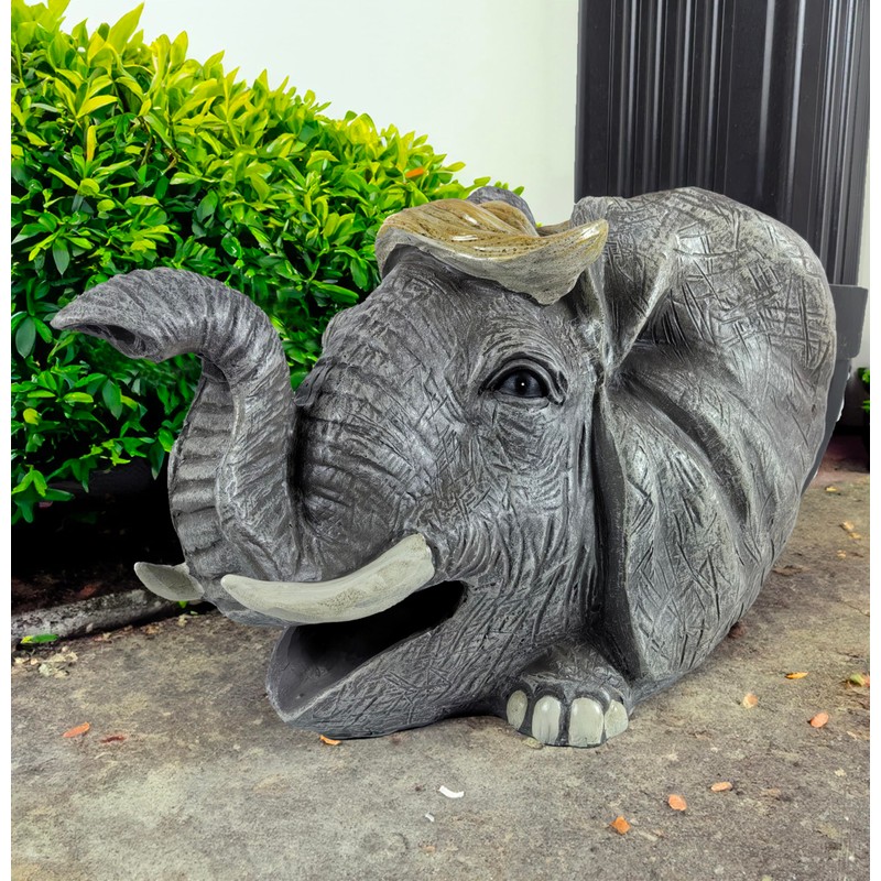 coolboy Elephant Sculpture Gutter Diverter Rain,Deco Gutter Extension Downspout, Eco-Friendly