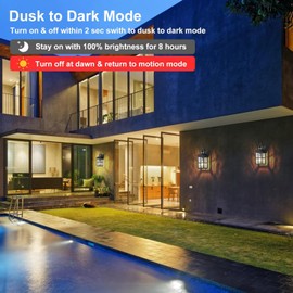 YJXGDIL Porch Lights Outdoor 2 Pack,Motion Sensor Exterior Light Fixture with Dusk to Dawn Outdoor Wall Lights Modern Sconce Lights for House Patio Front Door Garage