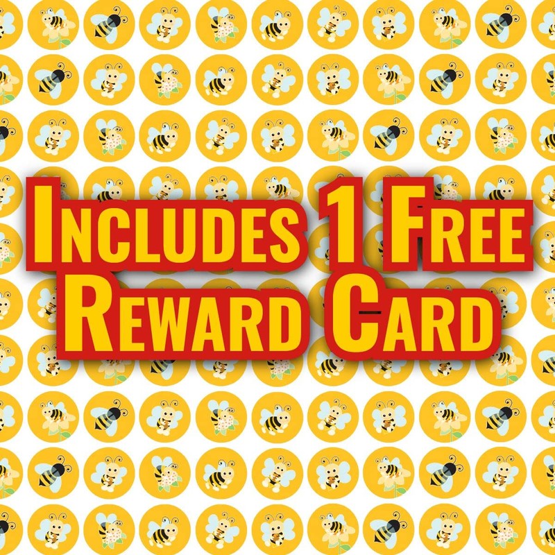 900 Mini Buzzing Bees Dot 10mm Spot Reward Stickers for