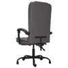 YAFF Massage Reclining Office Chair Gray Faux Leather-9775