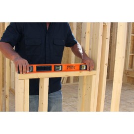 Johnson Level & Tool 1253-2400 Heavy Duty I-Beam Aluminum Level, 24", Orange, 1 Level