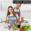 2 Pcs Water Proof Aprons for Women, Adjustable Cooking Kitchen