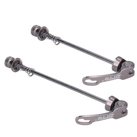 2pcs Bike Quick Release Skewers Bike Front Rear Skewer Accessory for Bike Wheel (Titanium)
