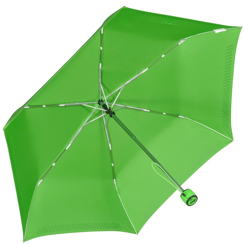 iX-Brella Mini Children's Umbrella, Safety Reflex, Extra Light, neon green