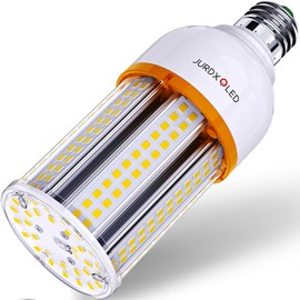 JURDXLED 1Pack 400W Equivalent LED Corn Light Bulb 4000 Lumen 5000K 30W Large Area Cool Daylight White E26/E27 Medium Base for Outdoor Indoor Garage Warehouse Factory Workshop Street Backyard