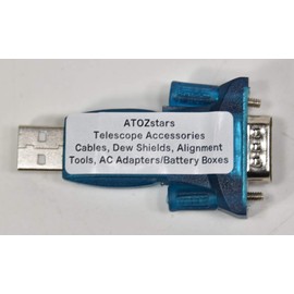Celestron 18775 Compatible USB to Rs-232 Converter Adapter by ATOZstars