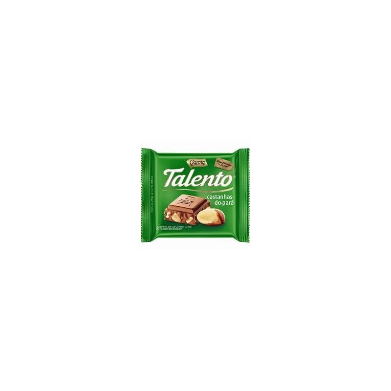 Garoto - Talento - Milk Chocolate w/ Brazil Nuts -