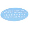 2 Sets Warning Wall Sticker Public Places Warning Sign for