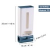 sinzau Plastic Bag Dispenser, Wall Mounted Plastic Garbage Bag Organiser,