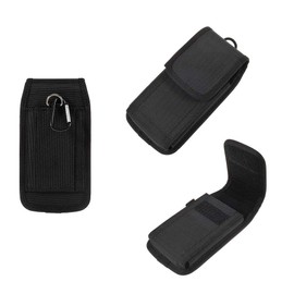 DFV mobile - Belt Case Cover Business Nylon for ALCATEL ONE TOUCH EVOLVE 2 4037T - Black