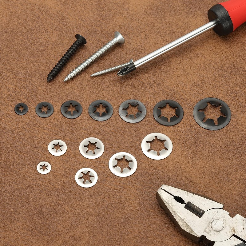 PATIKIL M4 Star Internal Tooth Lock Washers, 150 Pcs Push