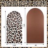 Chumia 2 Pcs Leopard Print Arch Covers Cheetah Backdrop Covers