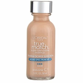 L'Oreal Paris True Match Super Blendable Makeup, Alabaster [C1] 1 oz (Pack of 2)