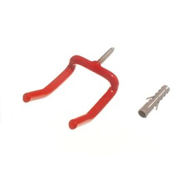 Pack of 2 Red Wall Hooks Large Tool Storage Hooks with Dowels
