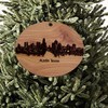 Austin TX Skyline - Cedar Ornament